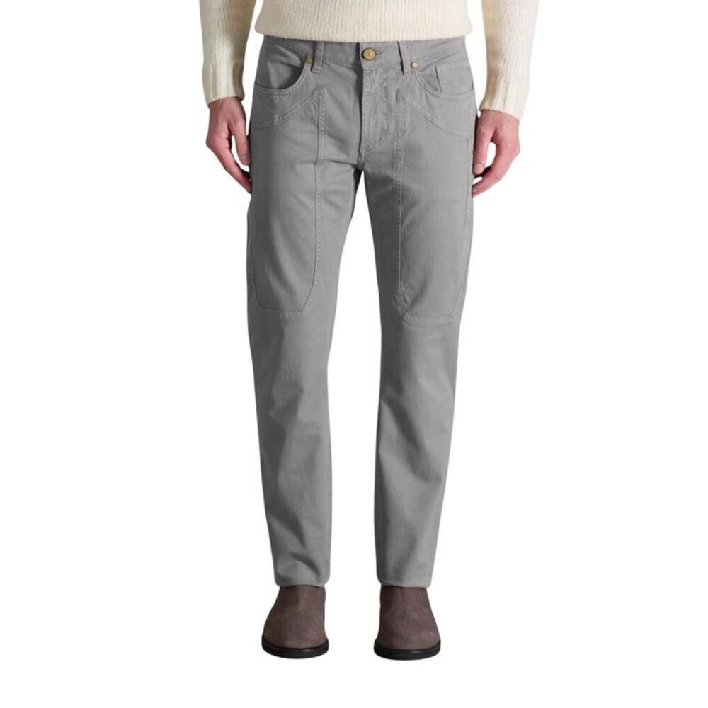 Jeckerson Knee Patch Casual Pants Men grey